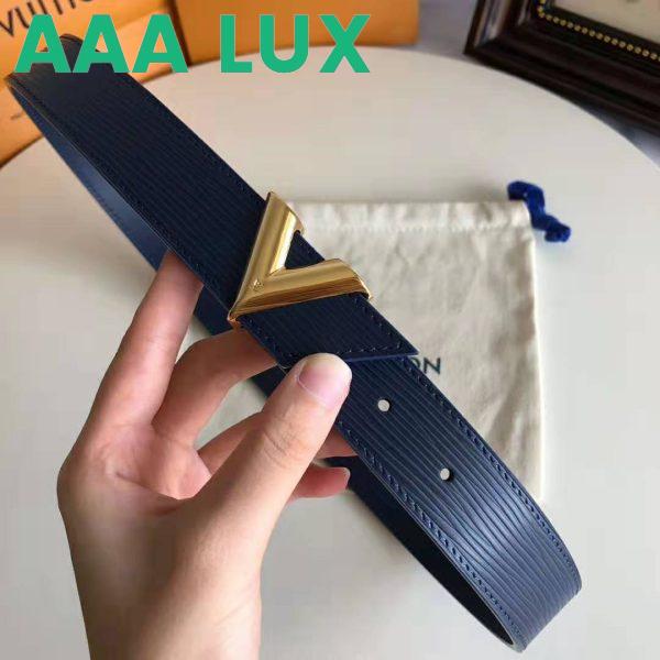 Replica Louis Vuitton LV Unisex Essential V 30mm Belt in Epi Calf Leather-Black 3
