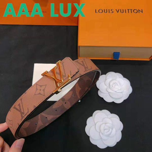 Replica Louis Vuitton LV Unisex LV Iconic 30mm Reversible Belt in Oversized Monogram Reverse Canvas 5