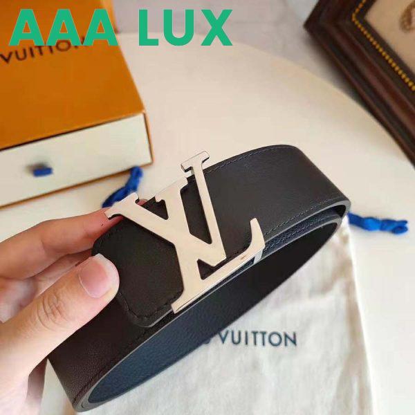 Replica Louis Vuitton LV Unisex LV Initiales 40mm Reversible Belt-Black 3