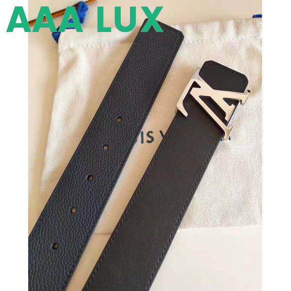 Replica Louis Vuitton LV Unisex LV Initiales 40mm Reversible Belt-Black 7