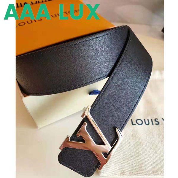 Replica Louis Vuitton LV Unisex LV Initiales 40mm Reversible Belt-Black 8
