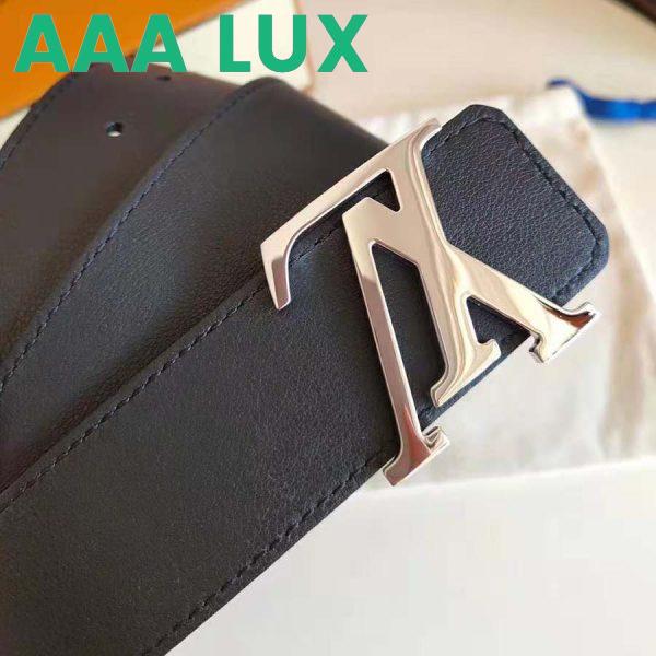 Replica Louis Vuitton LV Unisex LV Initiales 40mm Reversible Belt-Black 10