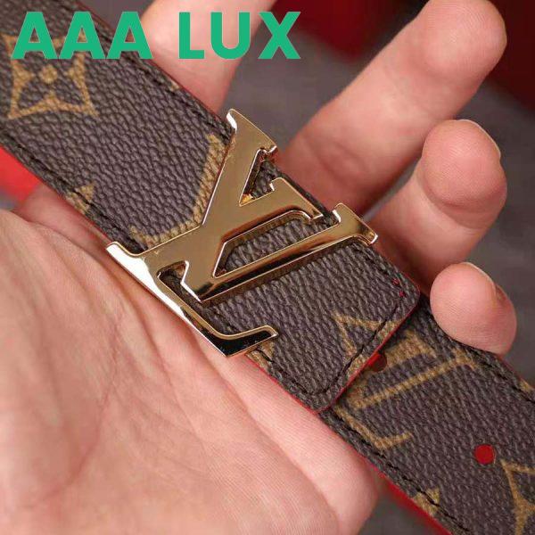Replica Louis Vuitton LV Unisex LV Initials Buckle 30mm Reversible Belt in Monogram Canvas Leather 9