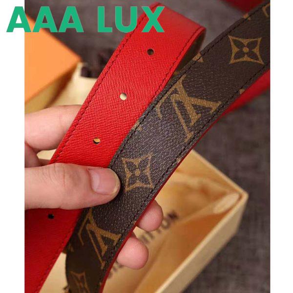 Replica Louis Vuitton LV Unisex LV Initials Buckle 30mm Reversible Belt in Monogram Canvas Leather 10
