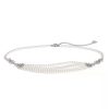 Replica Chanel Women Gold-Tone Metal Pearls & Strass Silver & Crystal Belt