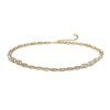 Replica Chanel Women Metal Glass Pearls & Calfskin Gold Pearly White & Black Belt 16