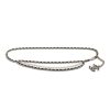 Replica Chanel Women Metal Glass Pearls & Calfskin Gold Pearly White & Black Belt 15