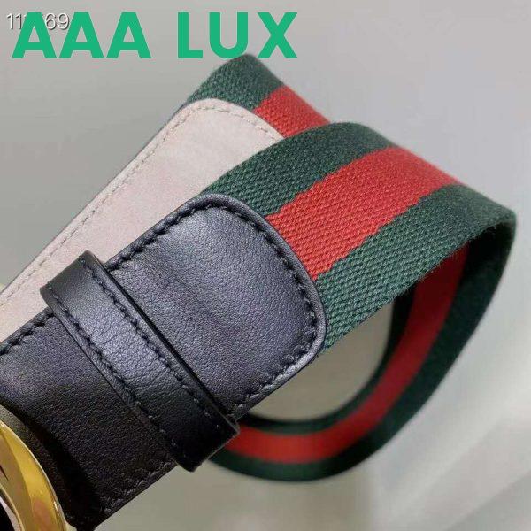 Replica Gucci GG Unisex Web Belt with G Buckle Interlocking G 4 cm Width 7