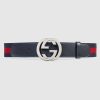 Replica Gucci GG Unisex Web Belt with G Buckle Interlocking G 4 cm Width 8