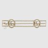 Replica Gucci Unisex Belt Rectangular Buckle Beige Ebony GG Supreme Canvas 3.6 CM Width 15