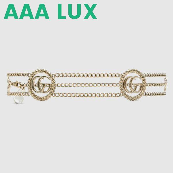 Replica Gucci GG Women Chain Belt with Torchon Double G 1.5 cm Width 2