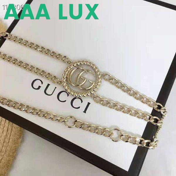 Replica Gucci GG Women Chain Belt with Torchon Double G 1.5 cm Width 6