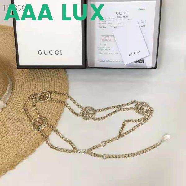 Replica Gucci GG Women Chain Belt with Torchon Double G 1.5 cm Width 8