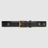 Replica Gucci Unisex Belt with Bees and Stars Print in Leather 4