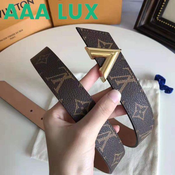 Replica Louis Vuitton LV Unisex V Essential 30mm Belt in Monogram Canvas and Calf Leather 3