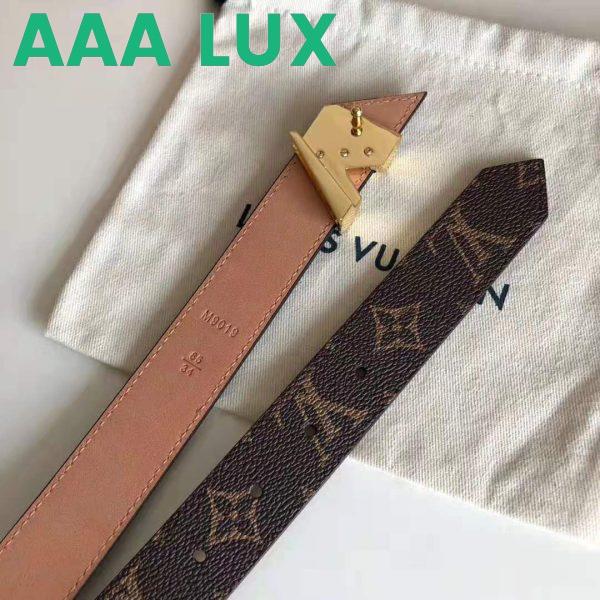 Replica Louis Vuitton LV Unisex V Essential 30mm Belt in Monogram Canvas and Calf Leather 7