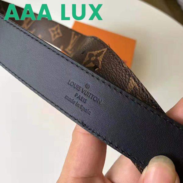 Replica Louis Vuitton LV Unisex Daily LV 30mm Belt in Monogram Canvas-Brown 8