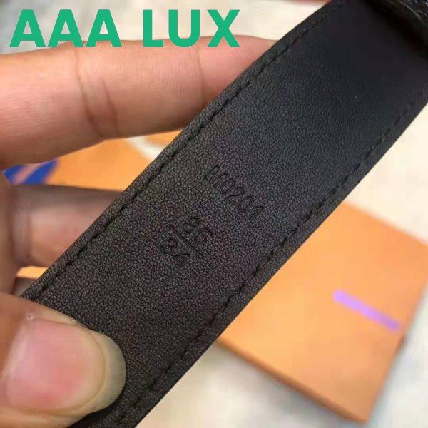 Replica Louis Vuitton LV Unisex Daily LV 30mm Belt in Monogram Vernis Calf Leather-Black 9
