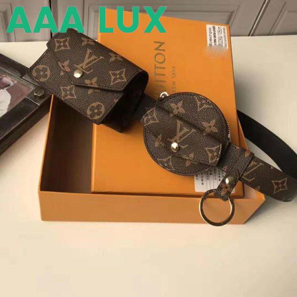 Replica Louis Vuitton LV Unisex Daily Multi Pocket 30mm Belt-Brown 3