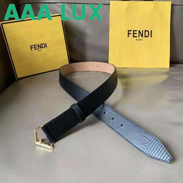 Replica Fendi Men Black Leather Belt 3