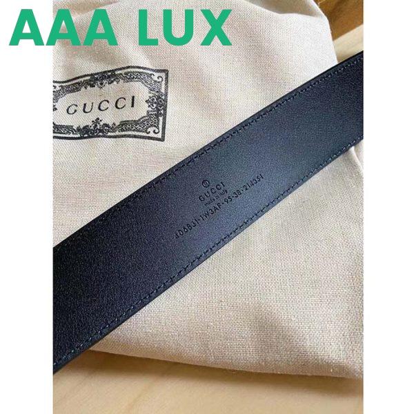 Replica Gucci GG Unisex GG Marmont Embossed Leather Belt Double G Buckle 4 Cm Width 10