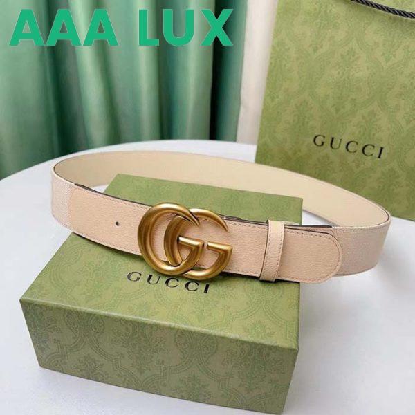 Replica Gucci Unisex Marmont Jumbo GG Belt Beige Light Pink Jumbo GG Canvas 3