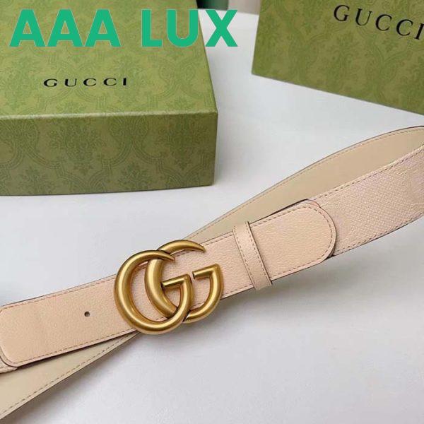 Replica Gucci Unisex Marmont Jumbo GG Belt Beige Light Pink Jumbo GG Canvas 4