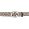 Replica Gucci Unisex Reversible Leather Belt with Double G Buckle 4 cm Width-Black 12