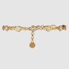 Replica Gucci Women Interlocking G Chain Belt Shiny Gold-Toned Metal Double Chain