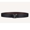 Replica Louis Vuitton Unisex LV Initiales 40 mm Reversible Belt Damier Graphite Canvas Calf-Grey 11