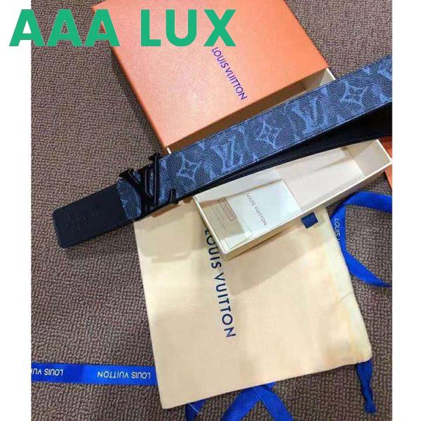 Replica Louis Vuitton Unisex LV Shape 40 mm Reversible Belt Monogram Canvas Calf Leather 6