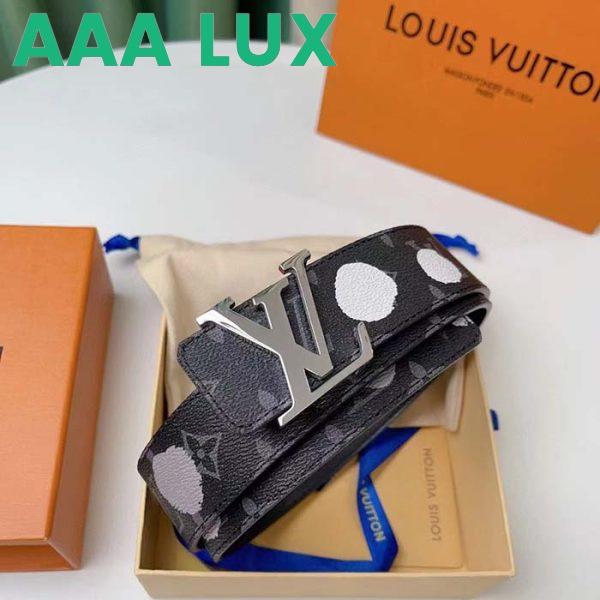 Replica Louis Vuitton Unisex LV X YK Initiales 40MM Reversible Belt Monogram Eclipse Canvas Recto 4