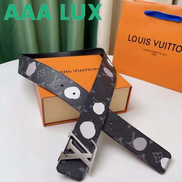 Replica Louis Vuitton Unisex LV X YK Initiales 40MM Reversible Belt Monogram Eclipse Canvas Recto 5