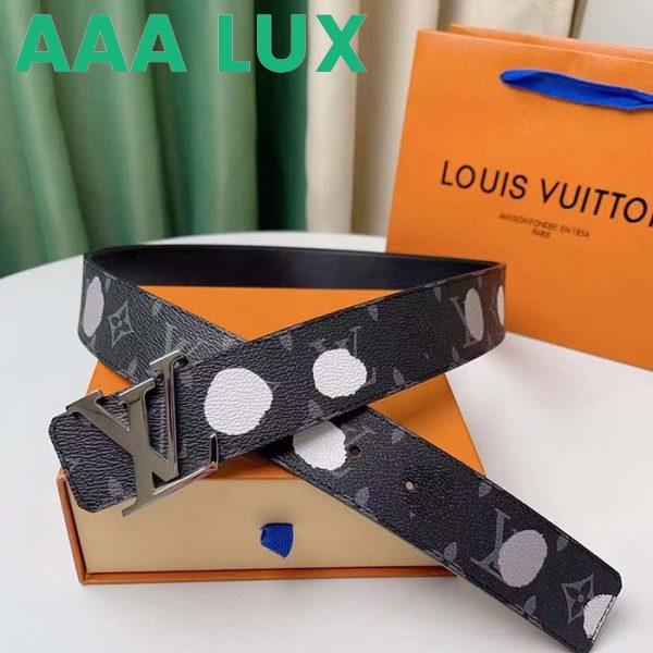 Replica Louis Vuitton Unisex LV X YK Initiales 40MM Reversible Belt Monogram Eclipse Canvas Recto 6