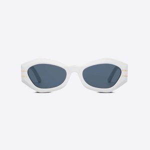 Replica Dior Women DiorSignature B1U White Butterfly Sunglasses