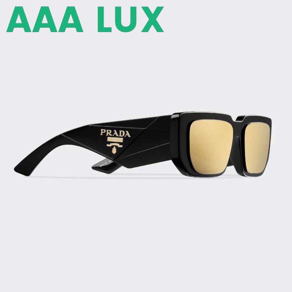 Replica Prada Women Symbole Sunglasses with Traditional Prada Triangle Logo-Black 3