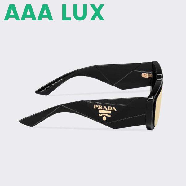 Replica Prada Women Symbole Sunglasses with Traditional Prada Triangle Logo-Black 4