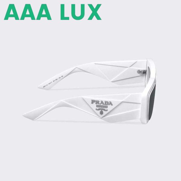 Replica Prada Women Symbole Sunglasses with Traditional Prada Triangle Logo-White 4