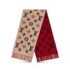 Replica Louis Vuitton LV Women Essential Scarf Pink Wool Jacquard Weave Monogram Pattern 12