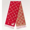 Replica Louis Vuitton LV Women Party Monogram Shawl Triangle Scarf with Luxurious Silk and Wool 11