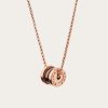 Replica Bvlgari Women B.zero1 One-Band Ring in 18 KT Rose Gold Set with Pave Diamonds on the Spiral 11