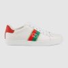 Replica Gucci GG Unisex Ace Sneaker with Interlocking G Patch White Leather 13