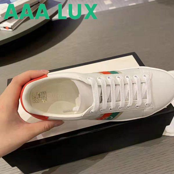 Replica Gucci GG Unisex Ace Sneaker with Interlocking G House Web White Leather 7