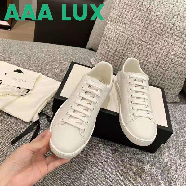 Replica Gucci GG Unisex Ace Sneaker with Interlocking G White Leather 6
