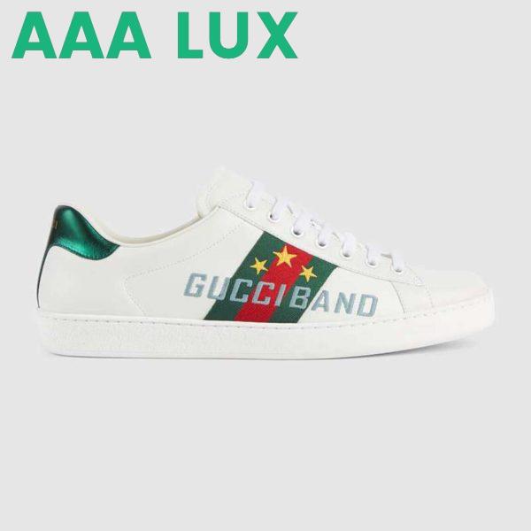 Replica Gucci Unisex Ace Sneaker with Gucci Band-White