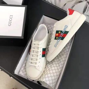 Replica Gucci Unisex Ace Sneaker with Gucci Band-White 2