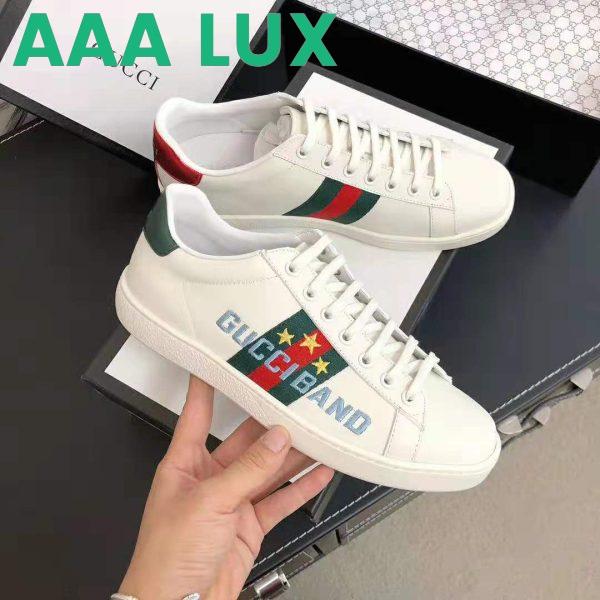 Replica Gucci Unisex Ace Sneaker with Gucci Band-White 7