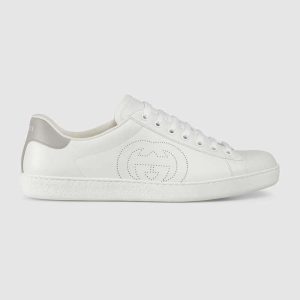 Replica Gucci Unisex Ace Sneaker with Interlocking G-White