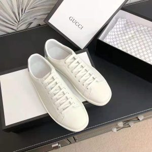 Replica Gucci Unisex Ace Sneaker with Interlocking G-White 2