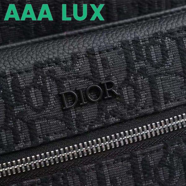 Replica Dior Men Rider Backpack Black Dior Oblique Jacquard 8